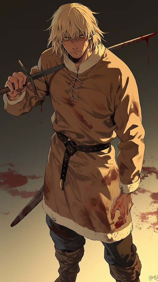 Vinland Saga Warrior Stance Wallpaper