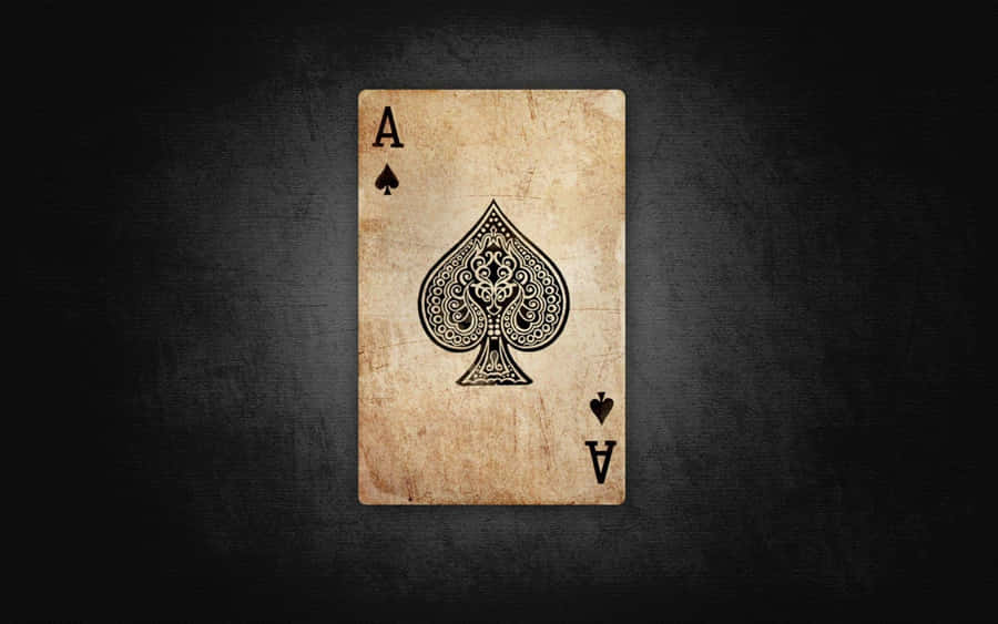 Vintage Aceof Spades Card Wallpaper