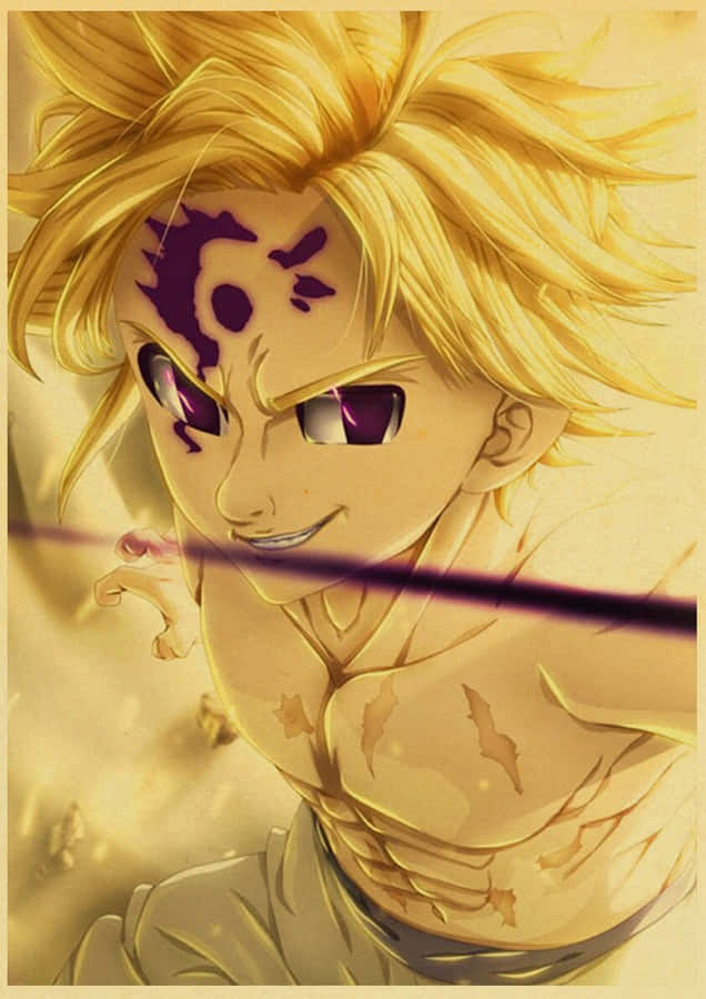 Vintage Anime Meliodas Television Series Wallpaper