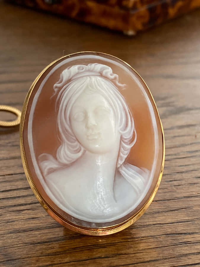 Vintage Cameo Pendant Wallpaper