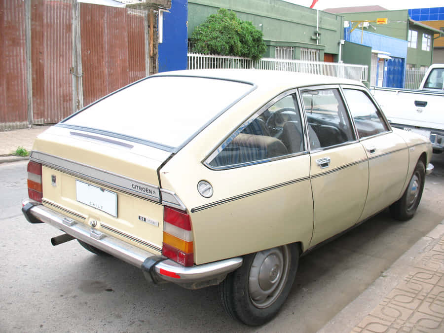 Vintage Citroen Gs In Blue Wallpaper