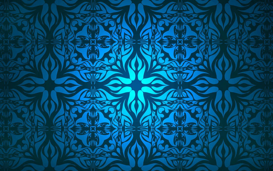 Vintage Floral Geometric Pattern Wallpaper