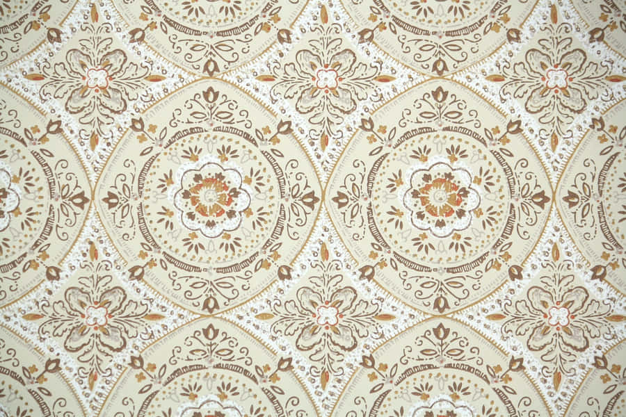 Vintage Floral Pattern Texture Wallpaper