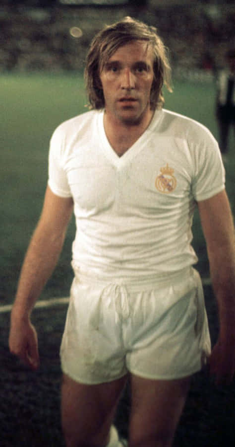 Vintage Footballer Real Madrid Kit Wallpaper