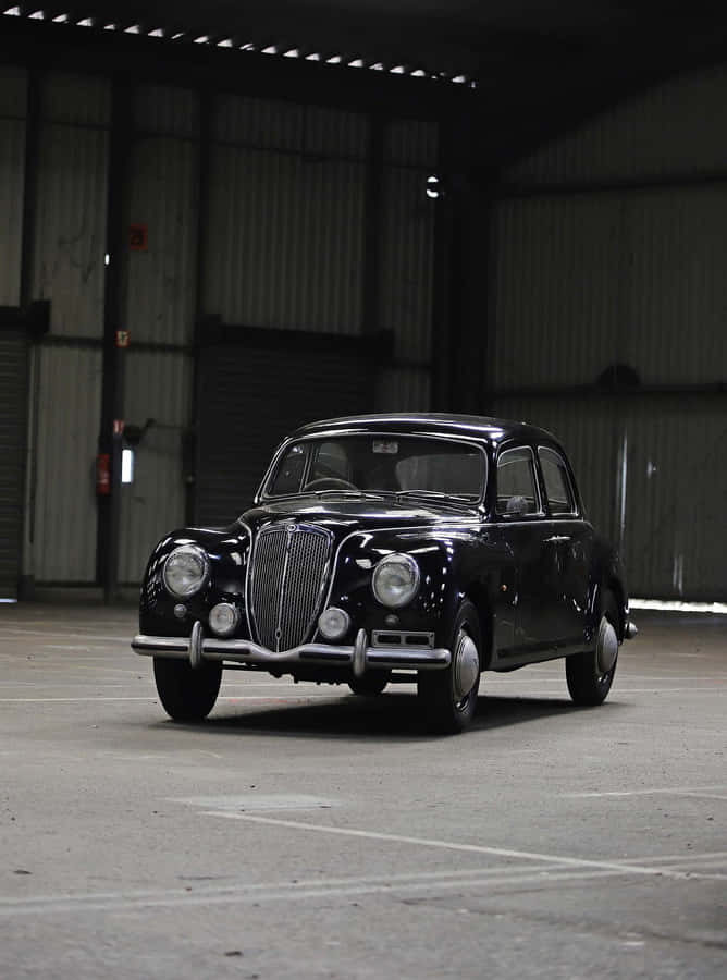 Vintage Lancia Apriliain Warehouse Wallpaper