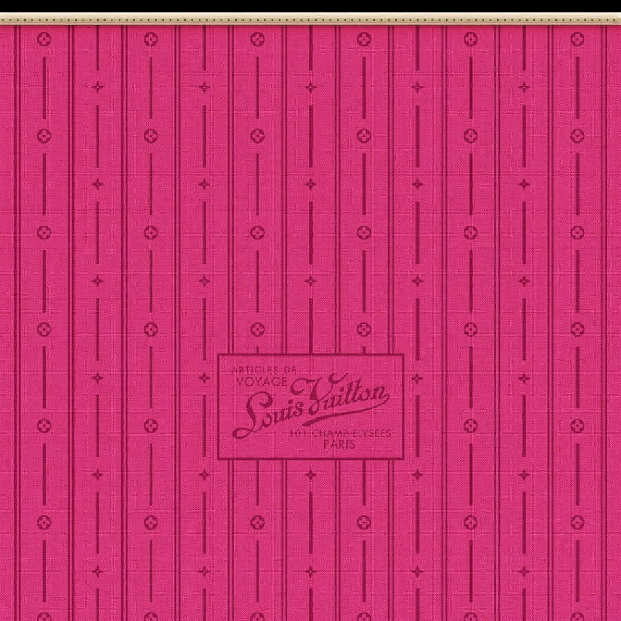 Vintage Louis Vuitton Pink Wallpaper