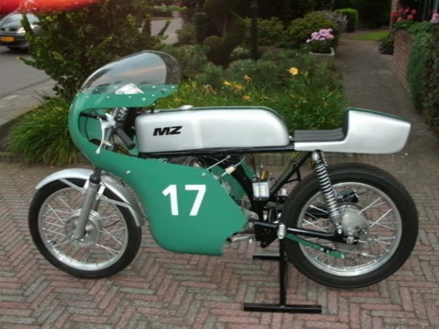 Vintage M Z Motorcycle Number17 Wallpaper