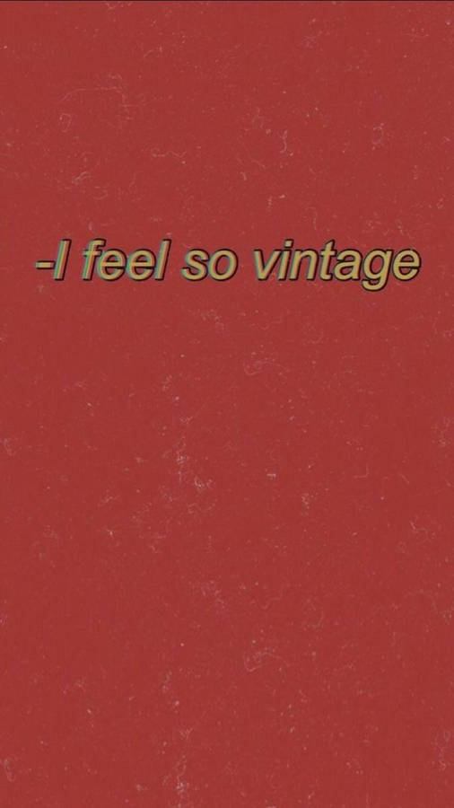 Vintage Pastel Red Aesthetic Wallpaper