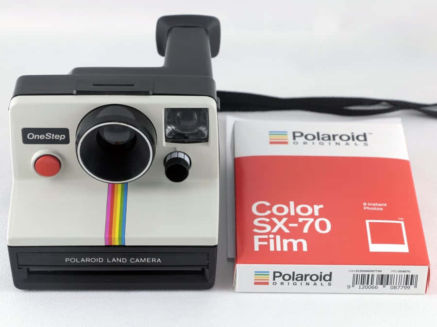 Vintage Polaroid One Step Camerawith S X70 Film Wallpaper