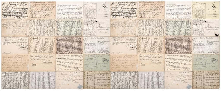 Vintage Postcard Collage Wallpaper