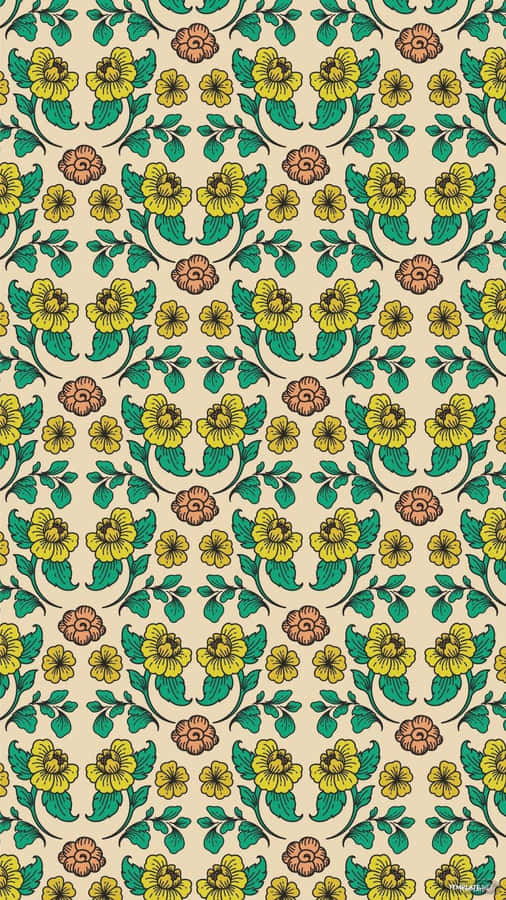 Vintage Record Player With Old School Vinyls Wallpaper