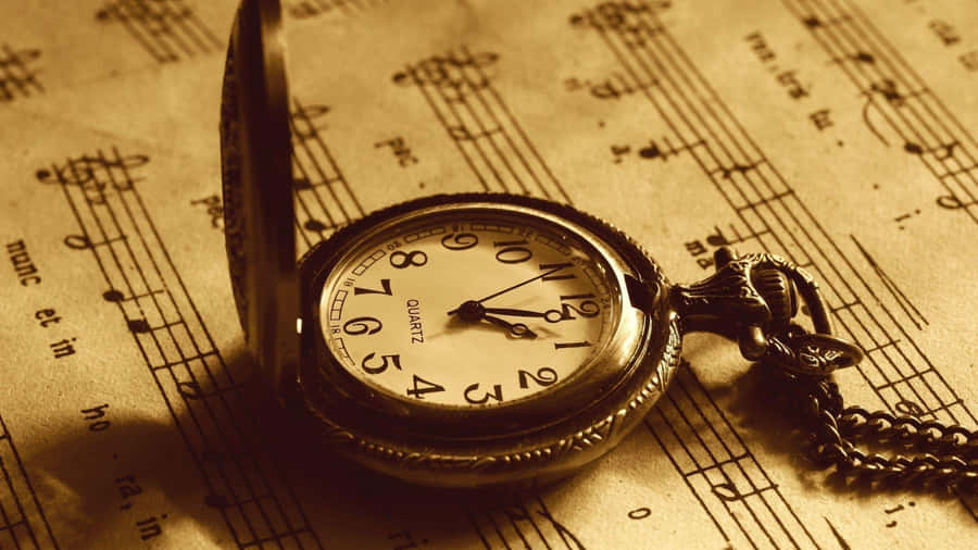 Vintage Sepia Toned Landscape Wallpaper