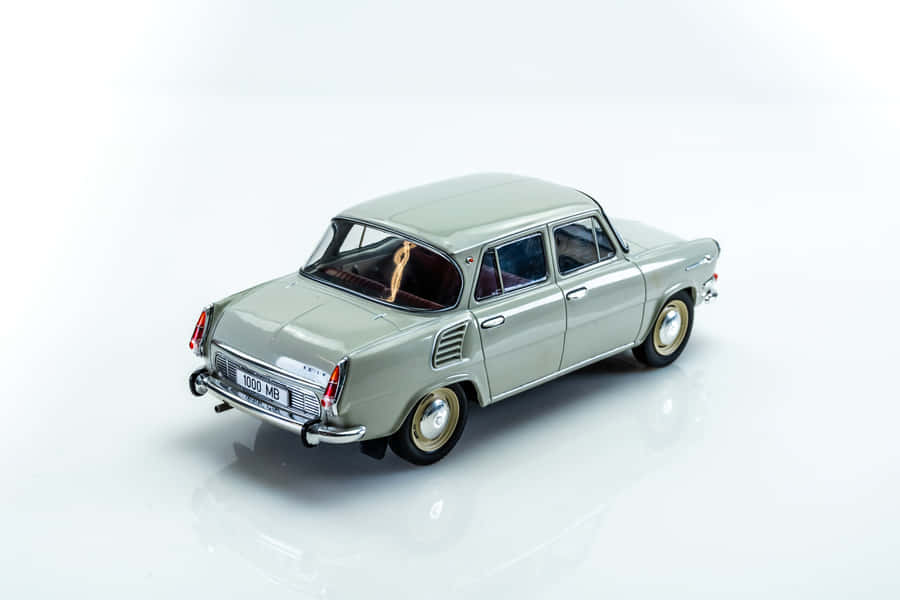 Vintage Skoda1000 Mb Model Car Wallpaper