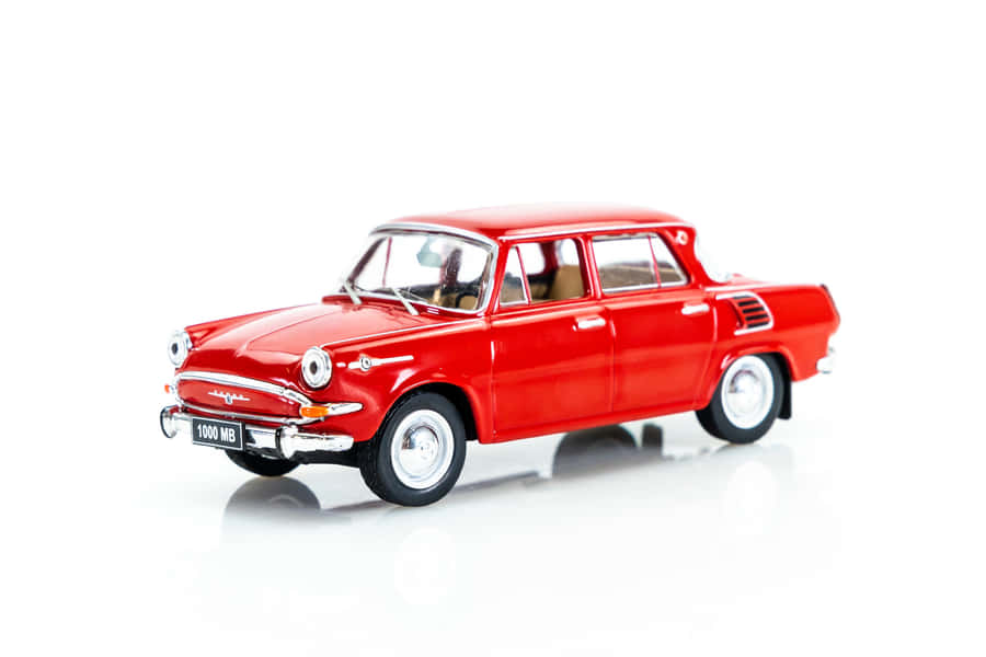Vintage Skoda1000 Mb Model Car Wallpaper