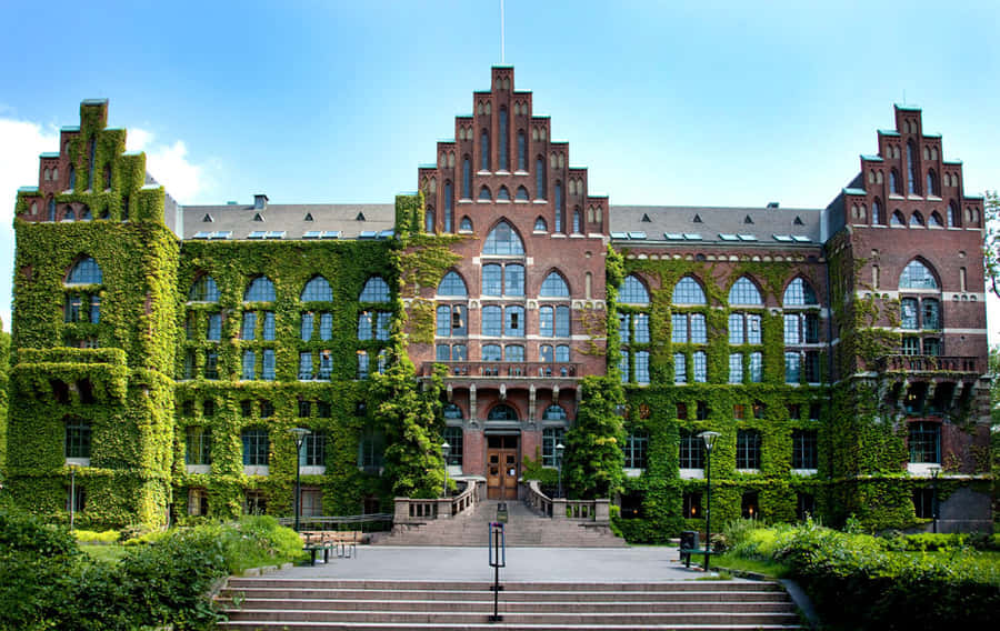 Vintage Streets Of Lund City Wallpaper