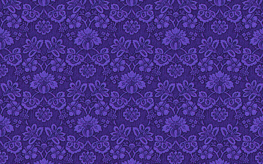Violet Aesthetic Floral Fabric Wallpaper