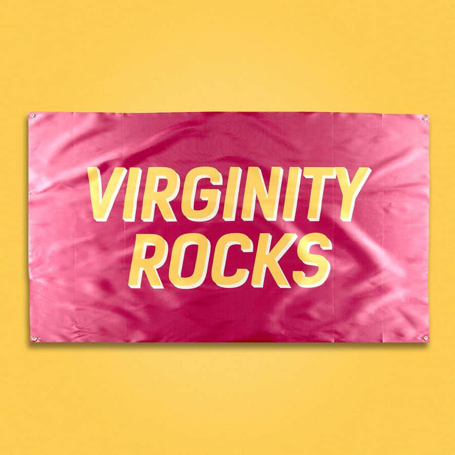 Virginity Rocks Banner Wallpaper