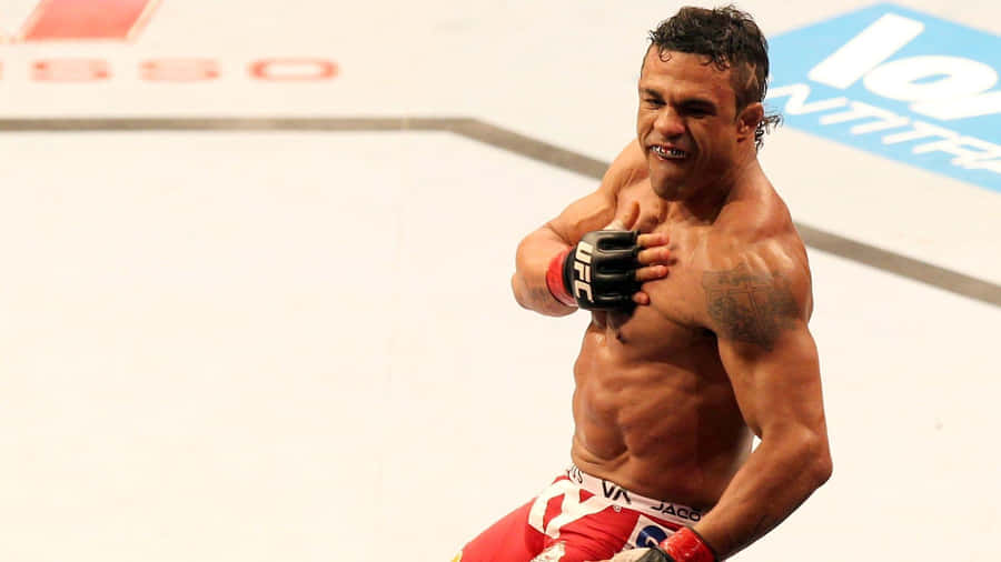 Vitor Belfort, Brazilian Mma Fighter In The Ring Wallpaper