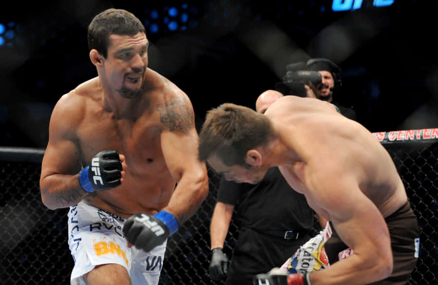Vitor Belfort Versus Rich Franklin In Ufc 103 Wallpaper