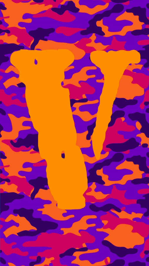 Vlone Iphone Orange Purple Pink Wallpaper