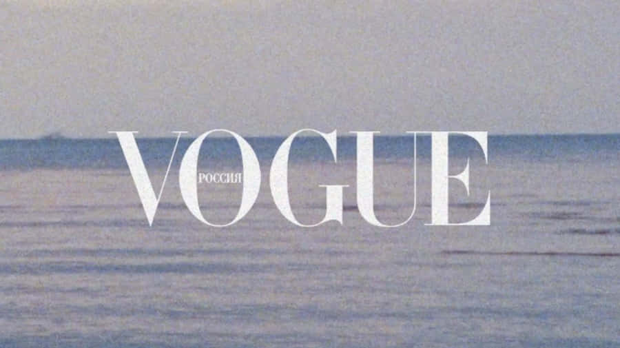 Vogue Magazine's Elegant And Influential Logo Wallpaper