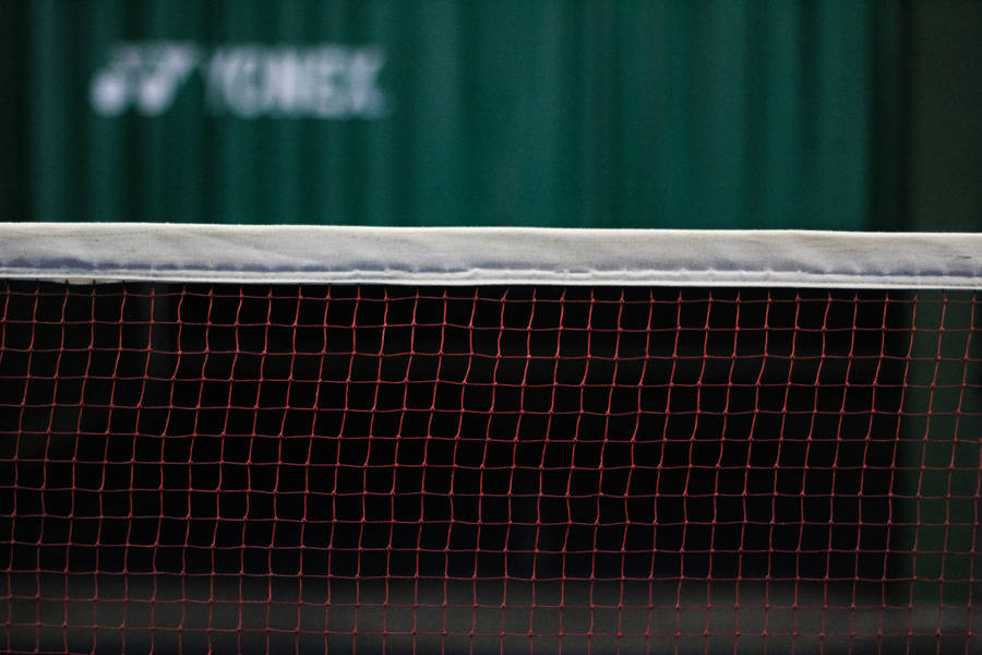 Volleyball Net In Red Colour Wallpaper