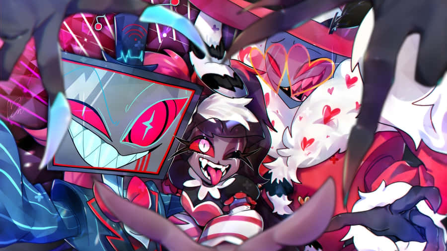 Vox And Hazbin Hotel Characters Wallpaper
