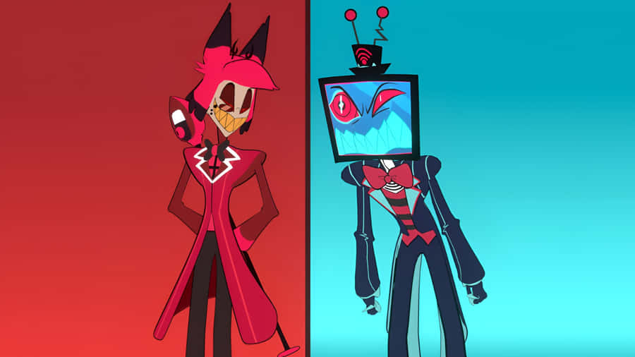 Vox And Robot Character Hazbin Hotel Wallpaper