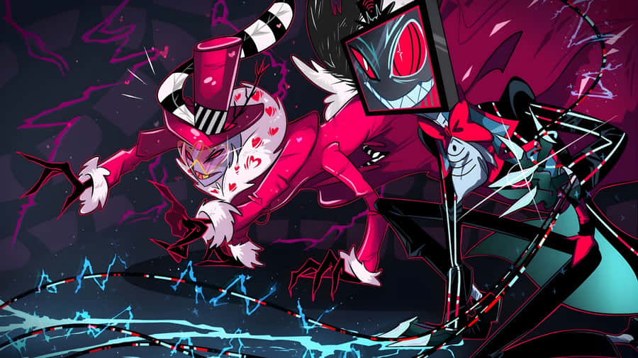 Vox And Valentino Action Scene Wallpaper