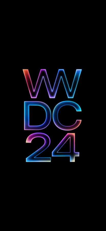 W W D C24 Neon Lights Wallpaper Wallpaper
