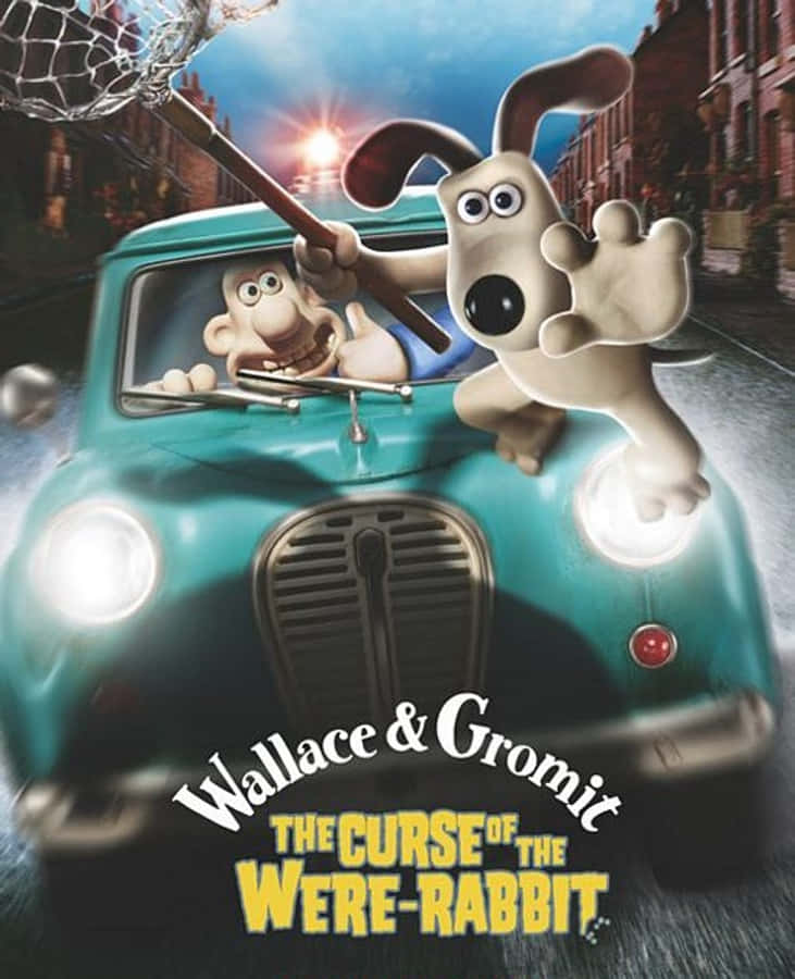 Wallace And Gromit On A Night Adventure Wallpaper