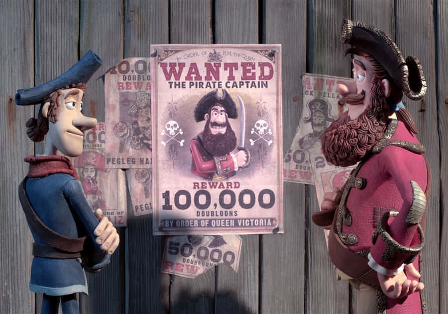 Wanted Poster Featured In The Pirates Band Of Misfits Wallpaper