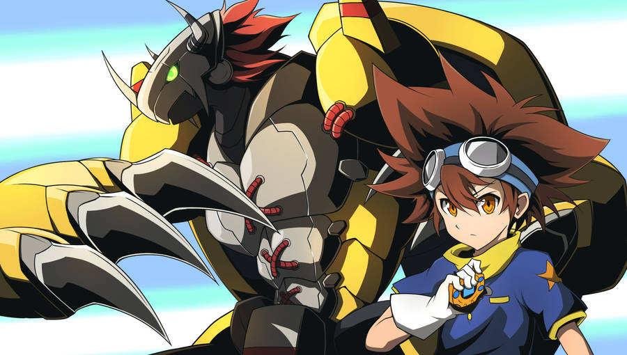 Wargreymon And Taichi Digimon Hd Wallpaper