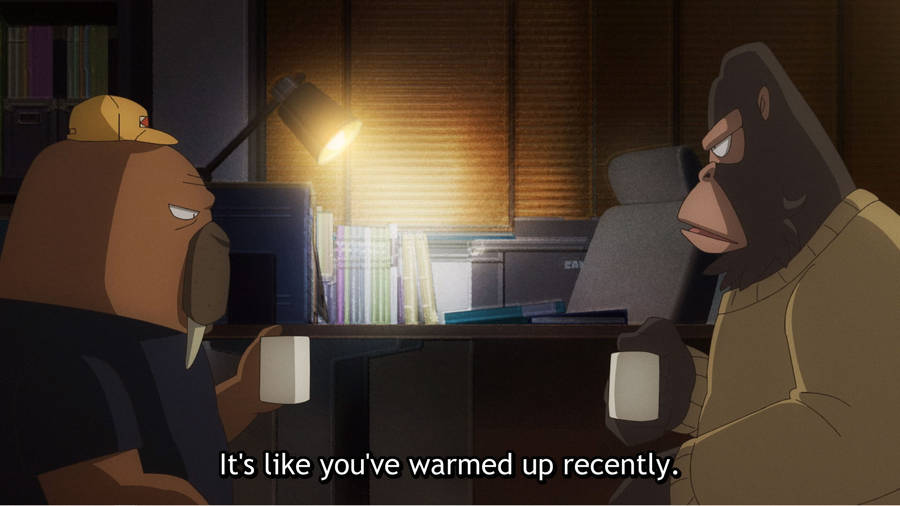 Warm Beverage Odd Taxi Wallpaper