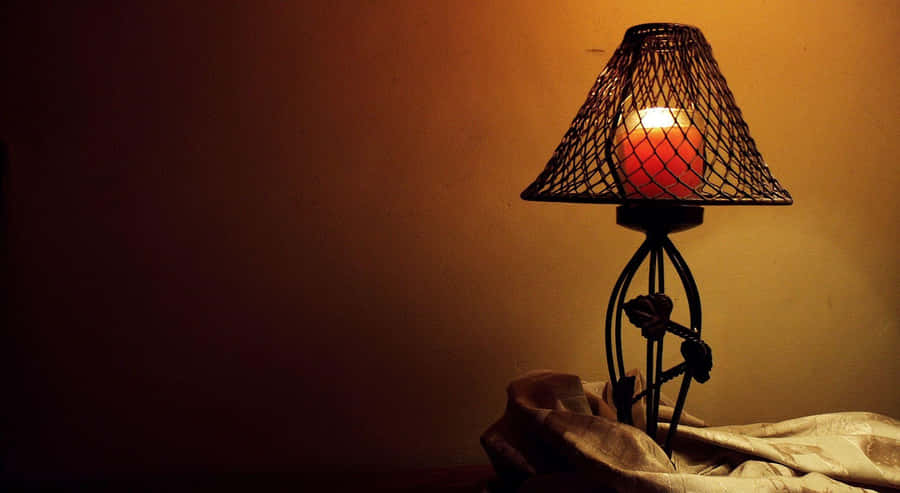 Warm Glow Table Lamp Wallpaper