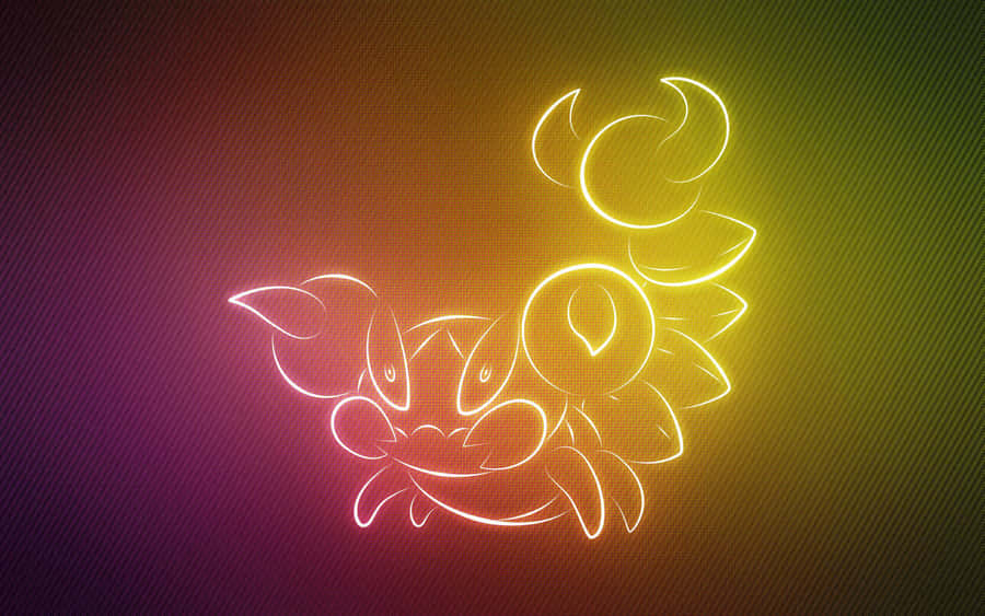 Warm Neon Skorupi Wallpaper