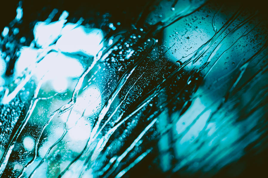 Water Droplets On Glass Wallpaper