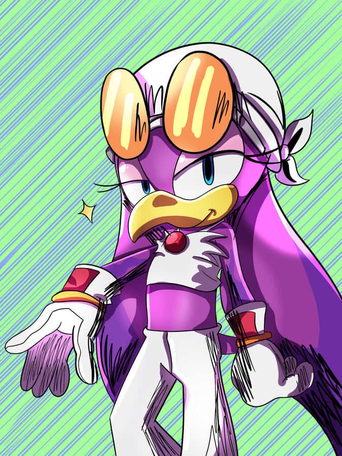 Wave The Swallow Posing With Her Airboard Wallpaper