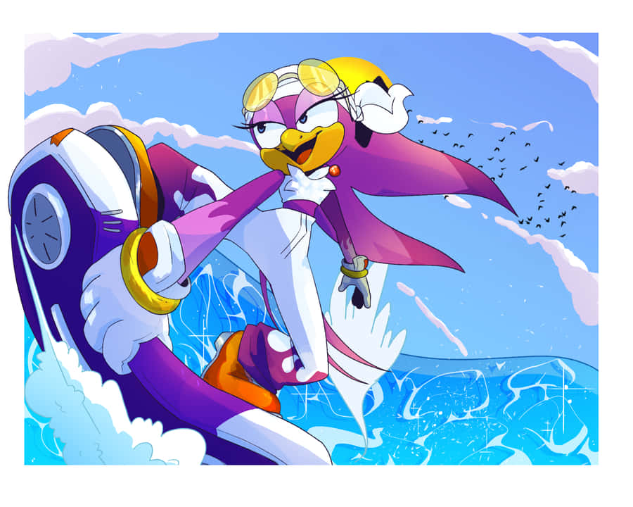 Wave The Swallow Soaring Through The Sky Wallpaper