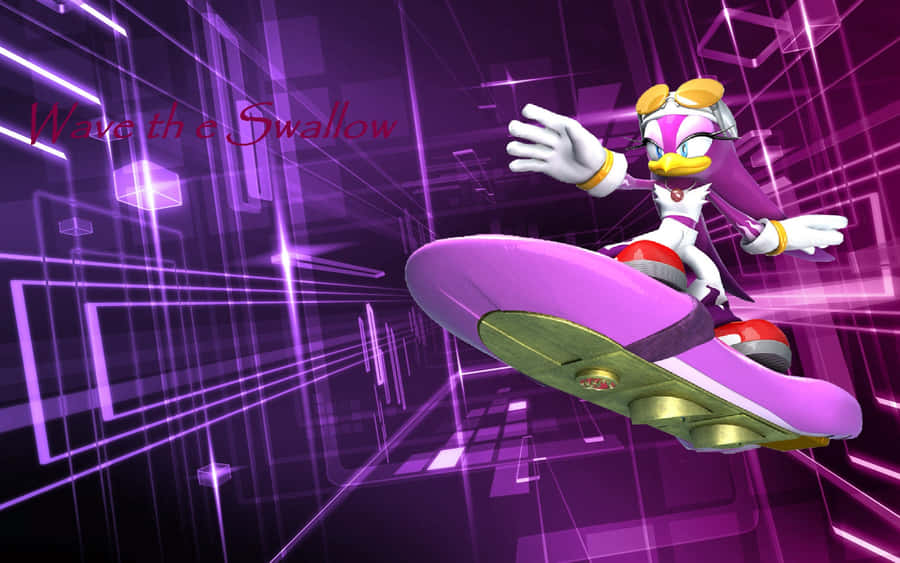 Wave The Swallow Stylishly Soaring Through The Sky Wallpaper