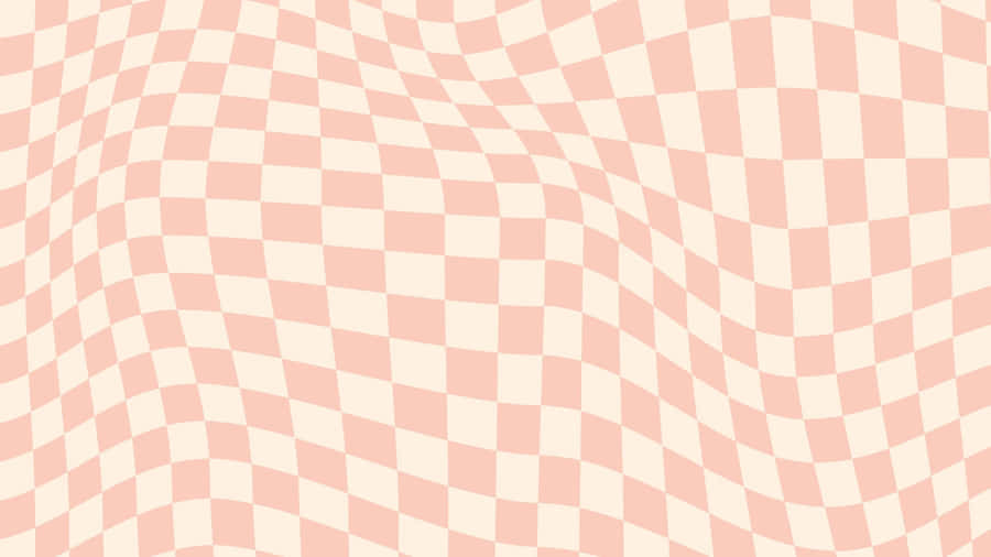 Wavy Checkerboard Pattern Wallpaper