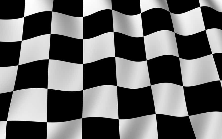 Wavy Checkerboard Pattern Wallpaper