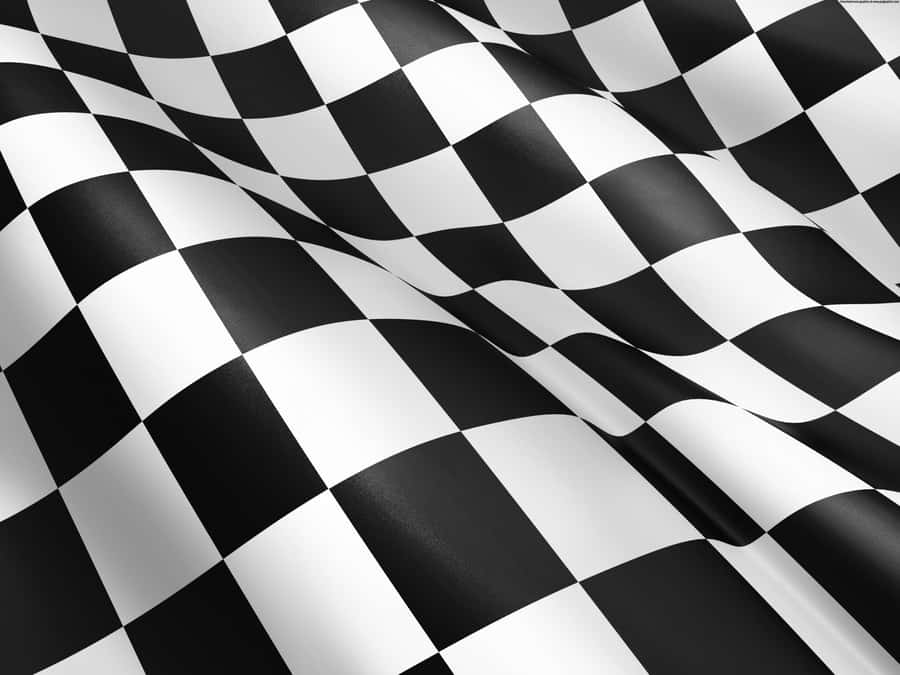 Wavy Checkerboard Pattern Wallpaper