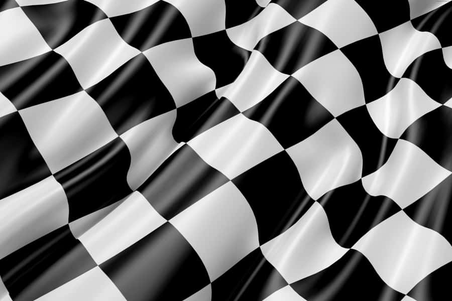 Wavy Checkerboard Pattern Wallpaper
