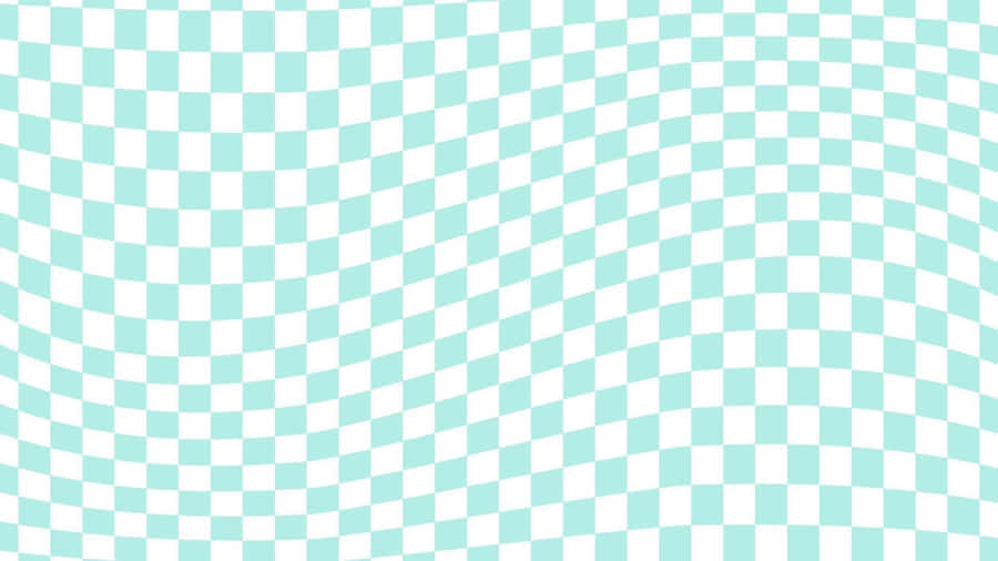 Wavy Checkered Pattern Light Blue Wallpaper