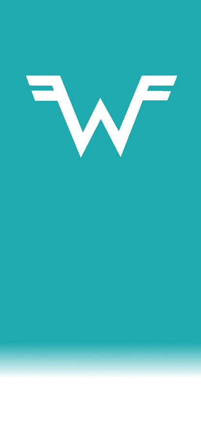 Weezer Logo Aqua Background Wallpaper