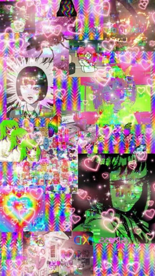 Weirdcore Pfp Of Contrasting Aesthetics Wallpaper