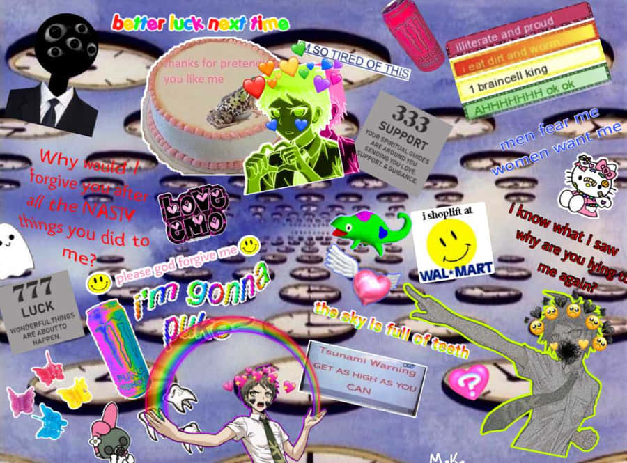 Weirdcore Pfp Of Cropped Images Wallpaper