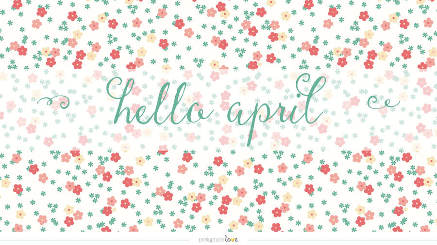 Welcome April With A Gorgeous Floral Art Wallpaper