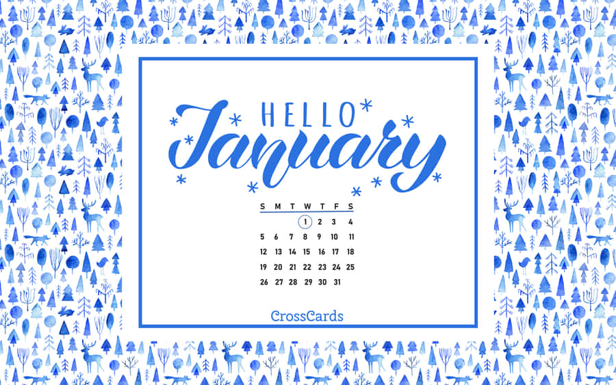 “welcome To January!” Wallpaper